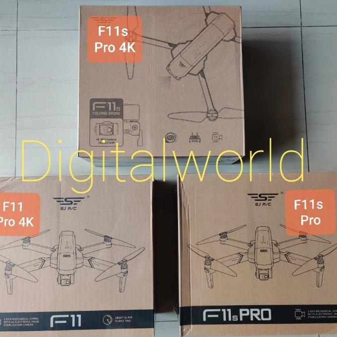 [ Promo ] Sjrc F11 4K Pro Ptz Gps 5G 2 Axis Eis Gimbal Camera Drone +Tas B12 Dji - Drone Kamera Dan 