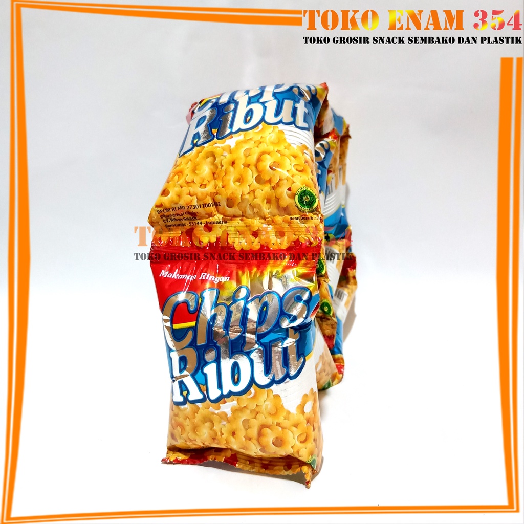 

Snack Chips Ribut renceng isi 10 pcs x 14 gram