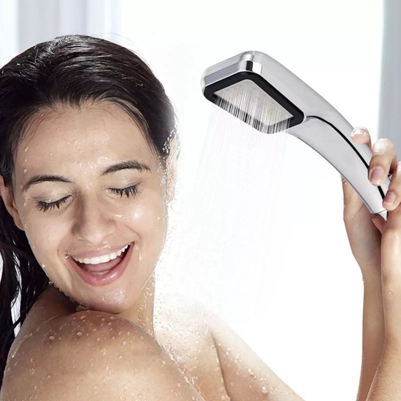 KEPALA SHOWER MANDI 300 LUBANG HEAD PANCURAN AIR TEKANAN TINGGI AERATOR KAMAR FILTER SELANG KENCANG / HAND SHOWER