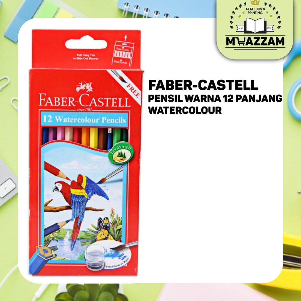 

Faber-Castell Watercolour Pensil 12L + Kuas