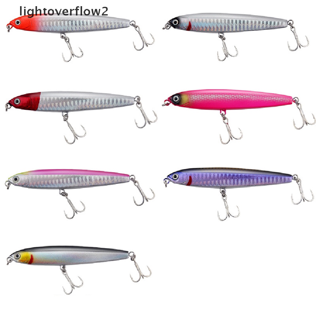 (lightoverflow2) 1pc Umpan Pancing Hardlure Bentuk Ikan Imitasi 10g / 24g