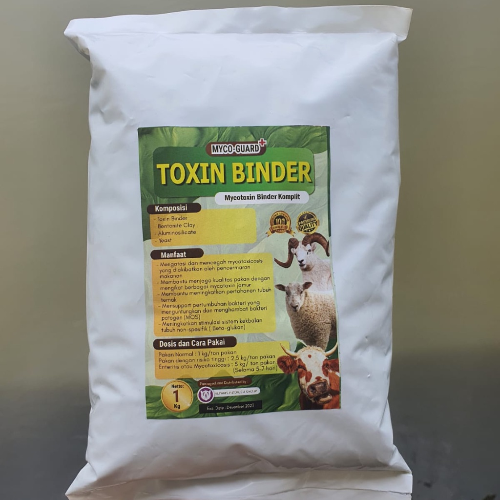 Toxin Binder Ternak 1 Kg - Mycoguard - feed additive pengikat Toxin jamur pada pakan Ternak