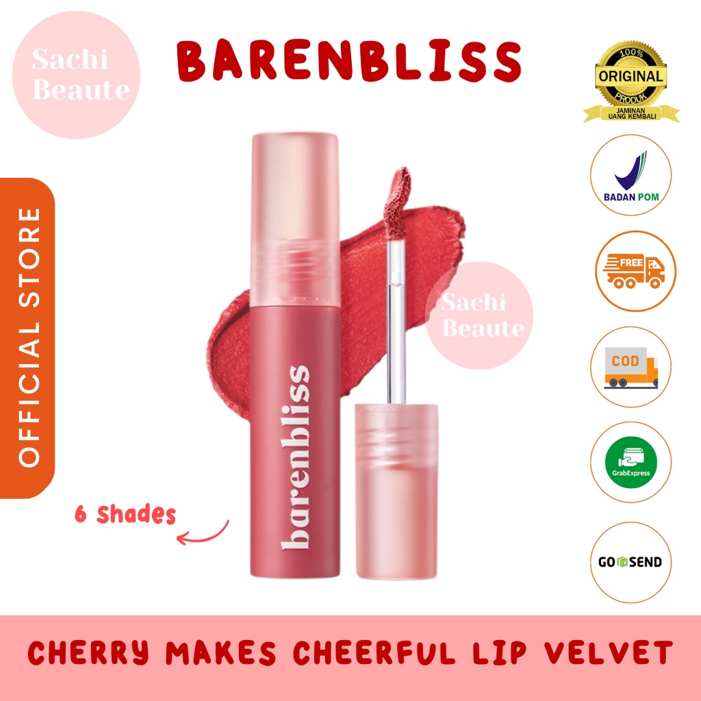 BNB barenbliss Cherry Makes Cheerful Lip Velvet korea Lipcream「24H Moisturizing