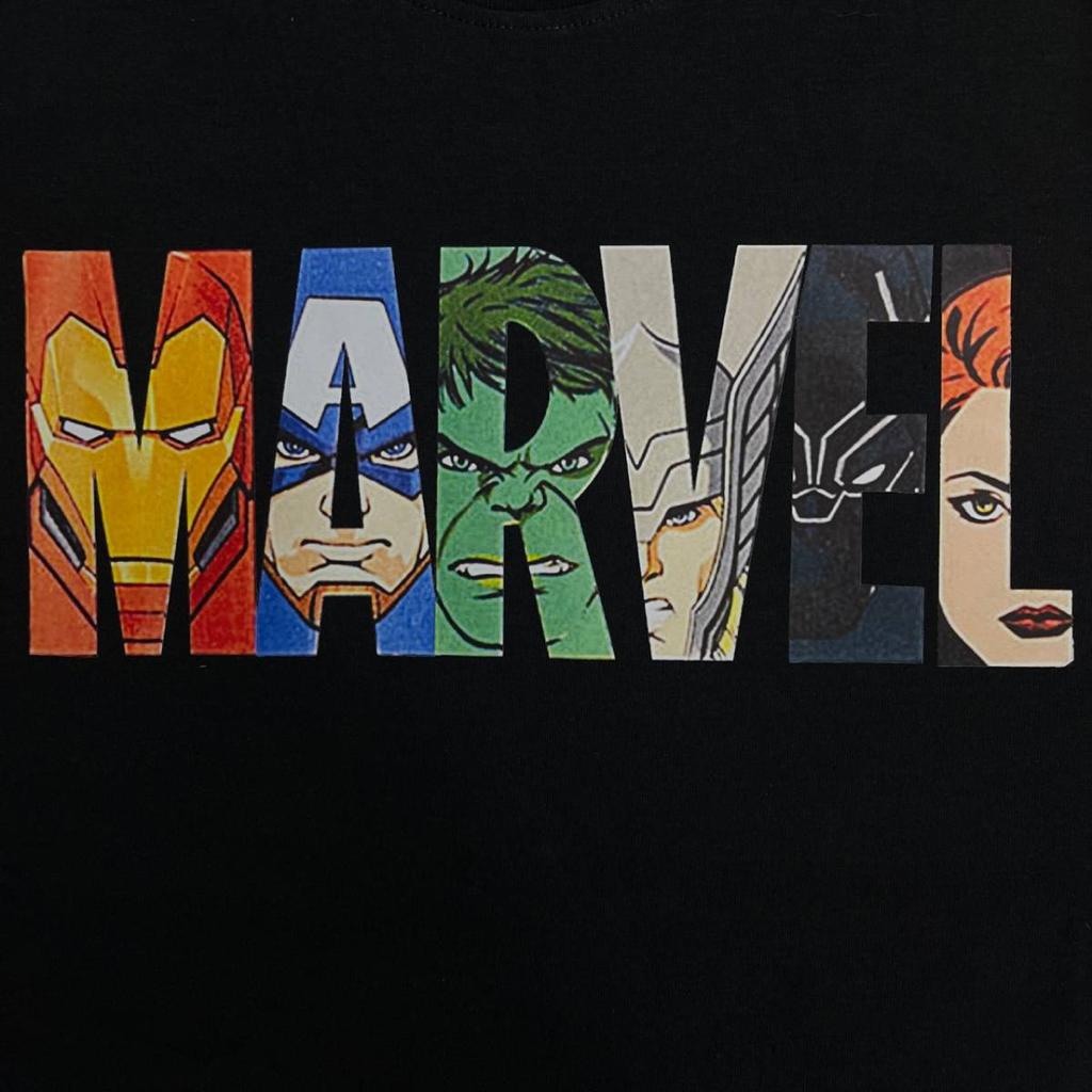 KAOS TSHIRT P&amp;B PULL&amp;BEAR MARVEL LENGAN PENDEK MIRROR FULLTAG