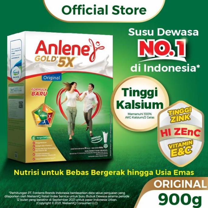 

[ COD ] Susu Anlene Gold 5x 5 x Original 900 gr 900gr / Susu Lansia Tulang