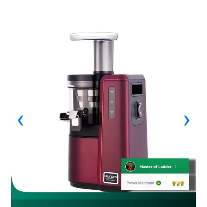 Slow Juicer Hurom Hz-EBE17 Red Made in Korea