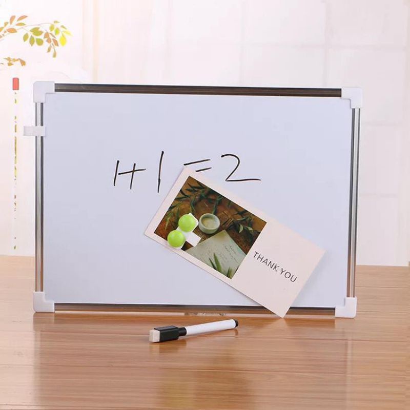 

Papan Tulis Double Side Magnetic Whiteboard + Board Pen Magnets Button