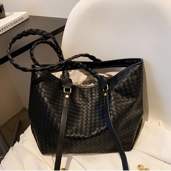 P09100 TAS IMPOR TAS TOTEBAG TALI KEPANG MOTIF ANYAM WANITA FASHION IMPORT C23821 # RC15533 #FA1377 