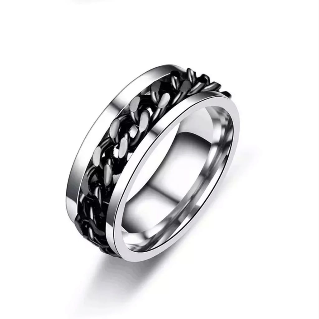 CINCIN KEREN YAG LAGI VIRAL!!BISA BUKA BOTOL  Cincin Titanium Steel Model Rantai Twist  Untuk Unisex / Pria / Wanita