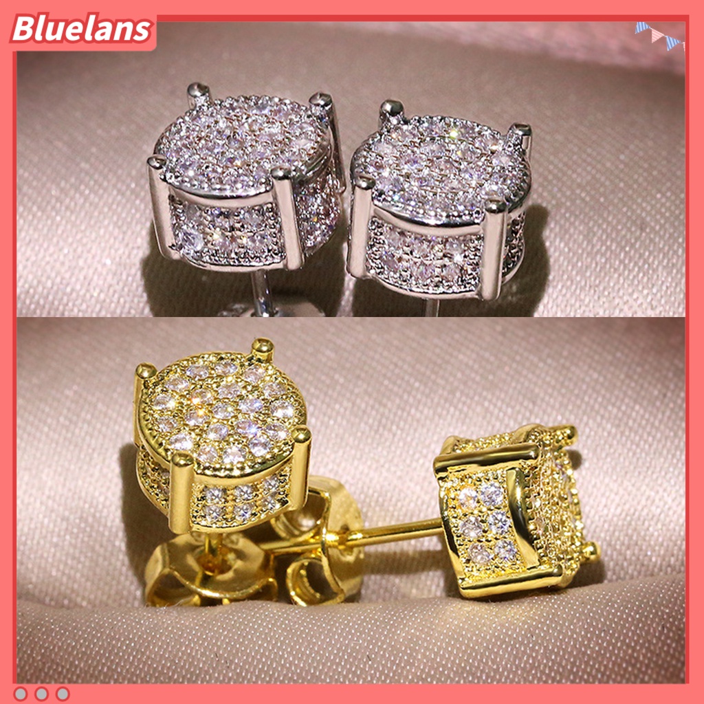 Bluelans Anting Stud Glossy Model Empat Cakar Untuk Harian