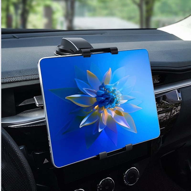 1 Pc 360 Derajat° Stand Holder Hp / Tablet Lengan Panjang Bisa Dilipat Dengan Kop Kaca Untuk Dashboard Mobil