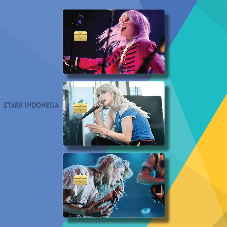 COVER KARTU GAMBAR GRUP BAND PARAMORE LOGO PC6WS/A3SWJ/ CASING ATM FOTO GRUP BAND PARAMORE RIOT / ST