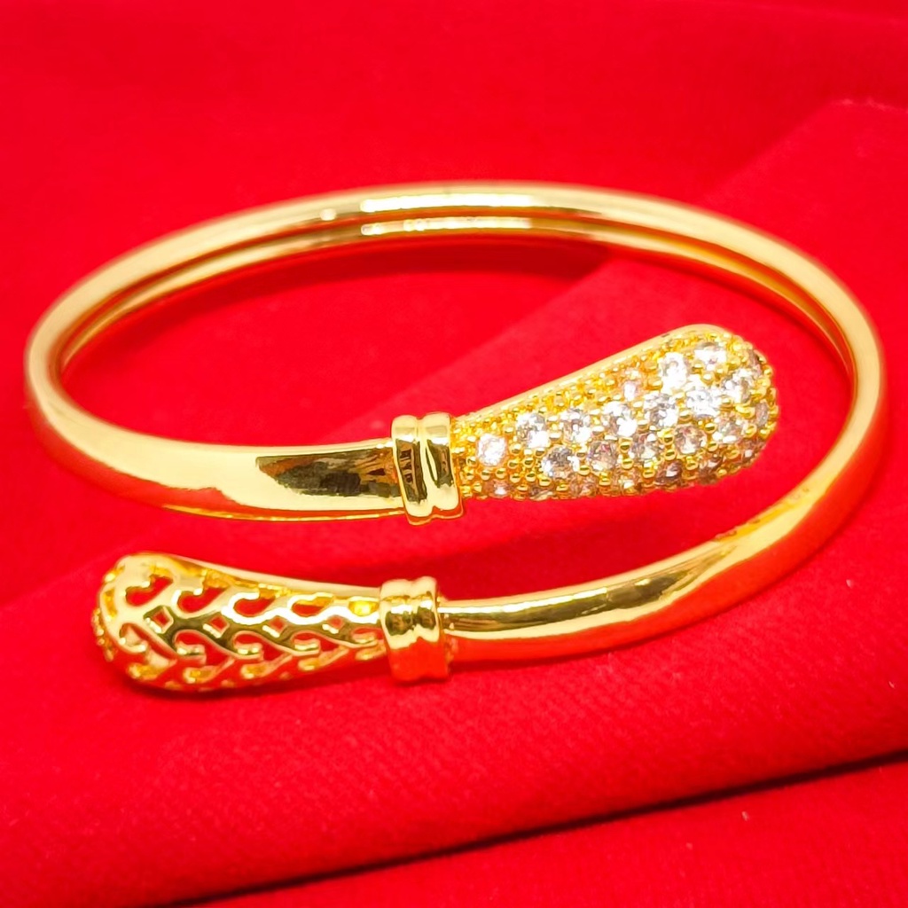 terbaru Gelang keroncong lapis Emas 24k Gold xuping fashion perhiasan