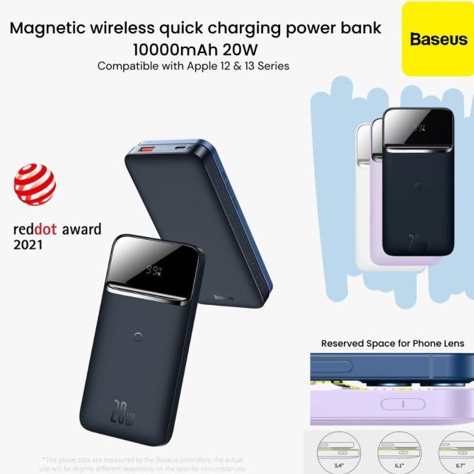 Baseus Magnetic Wireless Charger Power Bank 10000Mah 20W