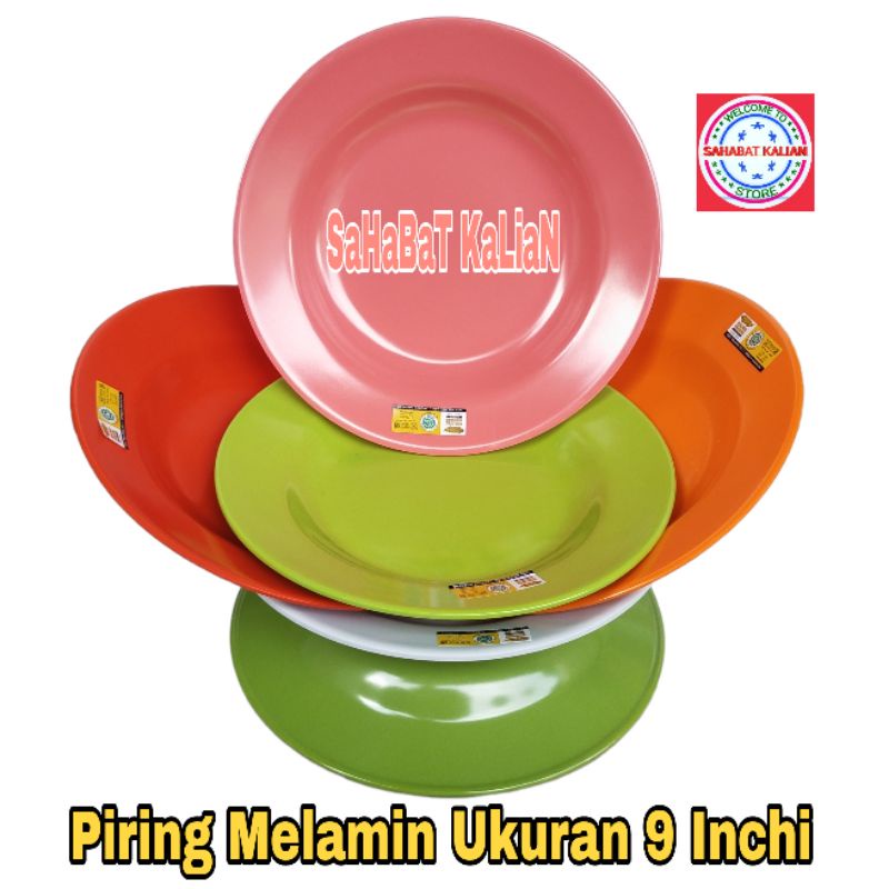 (6 Piring) Piring Golden Dragon P0109 Ukuran 9 Inch