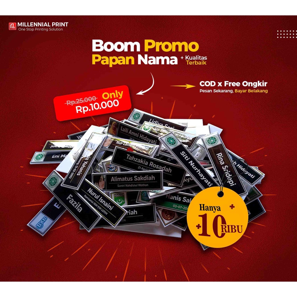 

Name tag/nama dada/Papan nama dada/nametag/papan nama dada Akrilik Gold +resin+peniti/magnet