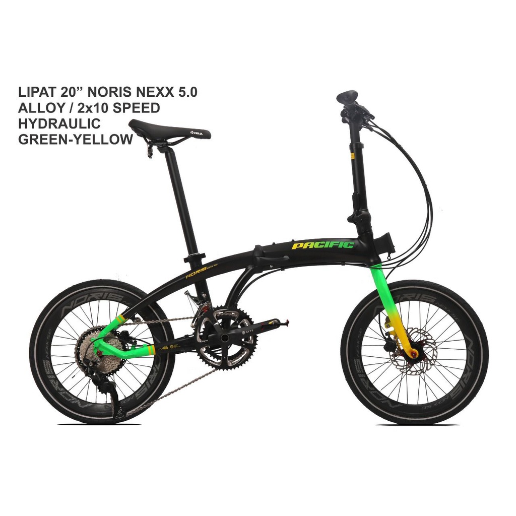 Sepeda Lipat 20 inch PACIFIC NORIS NEXX 5.0 Alloy Shimano Deore 2x10 Speed