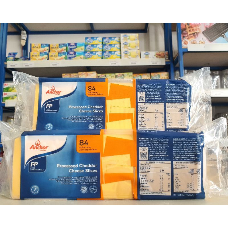 

Anchor Quick Slice Cheese 1Kg / Keju Slice Orange Leleh / Red Cheddar Slice