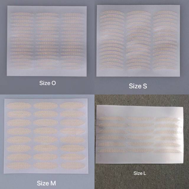 INVISIBLE EYELID VEIL 1 lembar isi 6-24pasang - AQUA SCOTT Lace Eyelid Sticker - Eyelid Veil