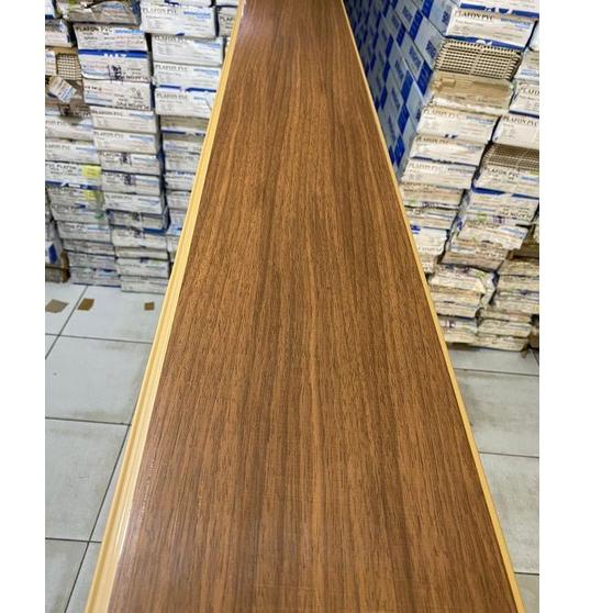 ㊋ Plafon PVC Nusahome Coklat Tua Glossy Wood 14 TERLARIS 2478 ♚