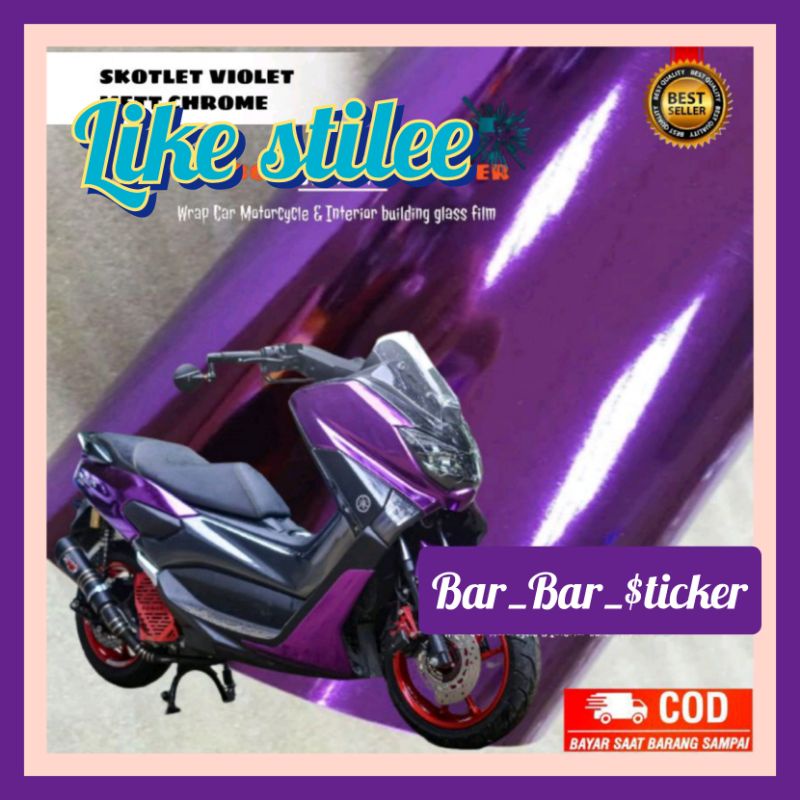 SKOTLET MOTOR METALIK KROM HITAM MIRROR STIKER SKOTLET METT CHROM MIRROR SEMUA WARNA MERK INFINITY