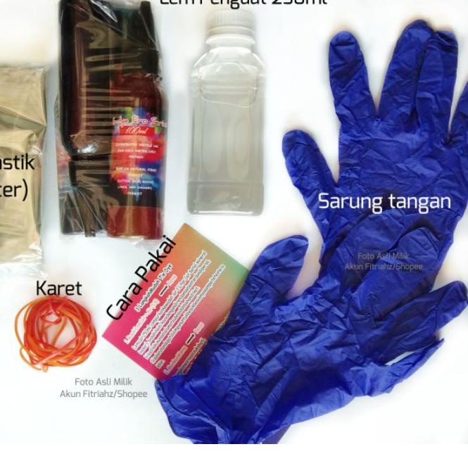 

Diskon✔️4 Pcs TieDye Pro series Tie dye Kit pewarna tekstil kain kaos diy jumputan shibori remasol|KD6