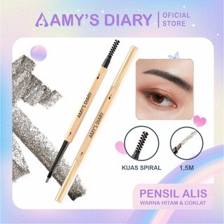 [PAKET HEMAT] Make Up 4 In 1 AMY'S DIARY Lipstik Maskara Pencukur Alis Eyebrow Waterproof