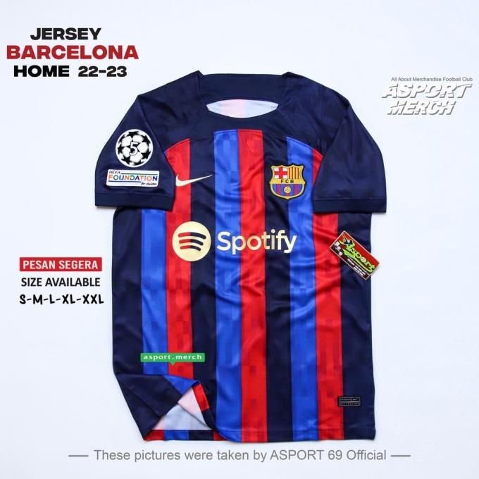 JERSEY BAJU BOLA BARCELONA HOME NEW 2022 2023 SOCCER JERSEY BARCA DESRF6846ED