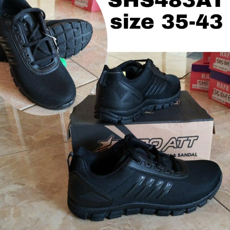 SEPATU SEKOLAH PRO ATT # SEPATU PROATT HITAM / Pro Att PI600 / Pro Att TEC890 / Pro Att PC870 SHS483