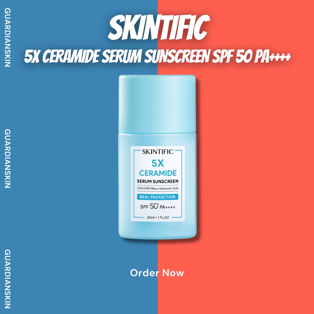 SKINTIFIC Sunscreen 5X Ceramide Serum Sunscreen Stick SPF50 PA++++ Skincare Sunblock 30ml