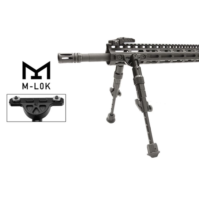 UTG® RECON FLEX® M-LOK® Bipod, Matte Black, 5.7"-8" Center
