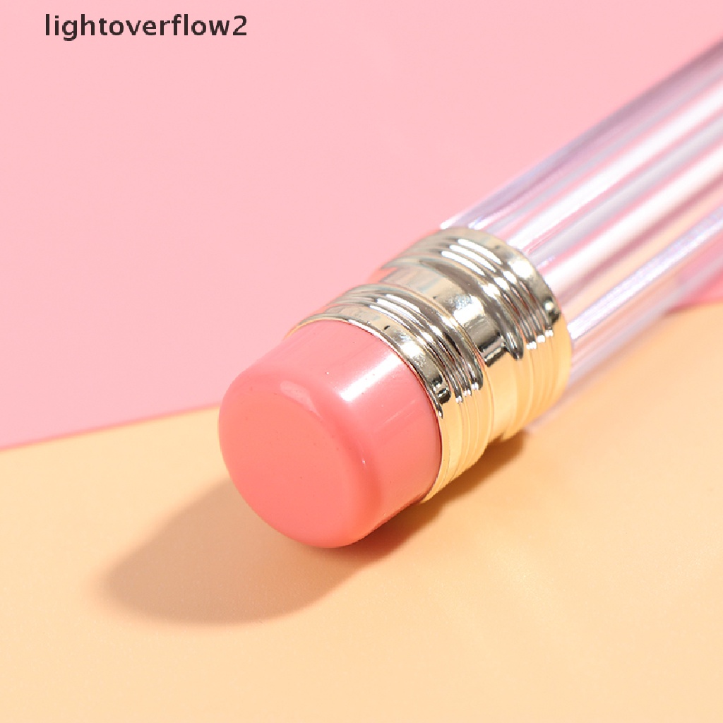 (lightoverflow2) 5pcs Botol Isi Ulang Bentuk Pensil Untuk Lip Gloss