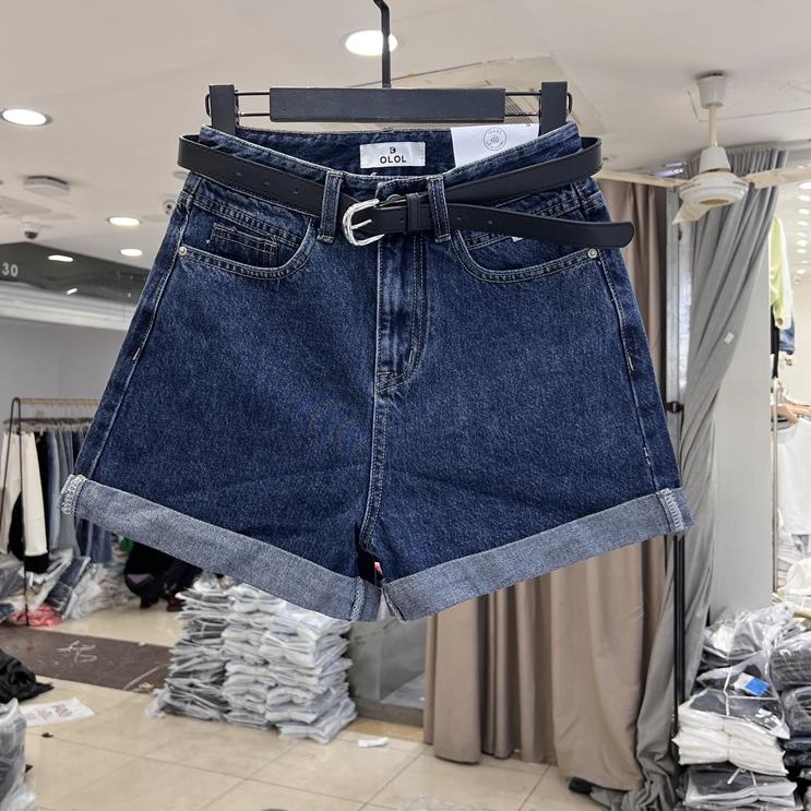 Harga Bersahabat Celana kulot jeans pendek wanita loose jumbo hot pants korea kekinian short denim j