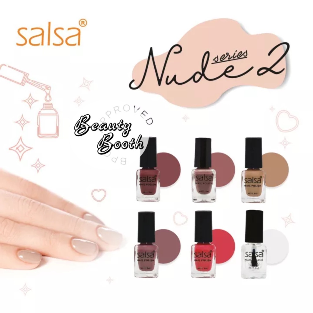 SALSA Nail Polish Nude Series | Kutek Kuku | Pewarna Cat Kuku