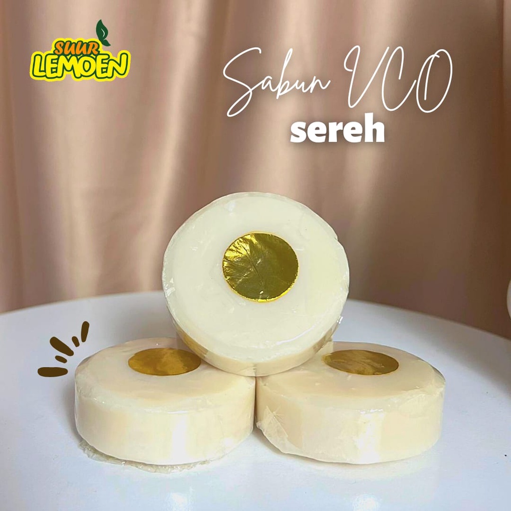 Sabun VCO Virgin Coconut Oil Sereh Spirulina Saffron Bidara Arbutin