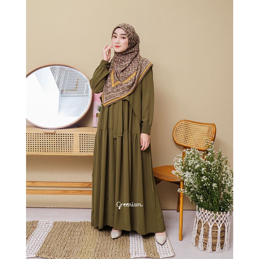 Greenism Davina Dress Quality Premium Syari'i