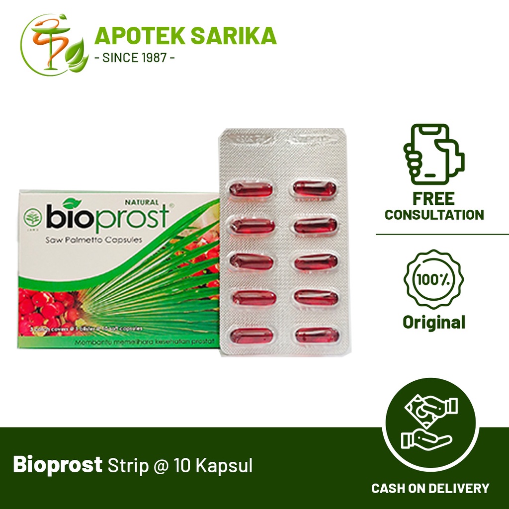 Bioprost Strip Isi 10 Tablet / Suplemen Vitamin Kesehatan Prostat