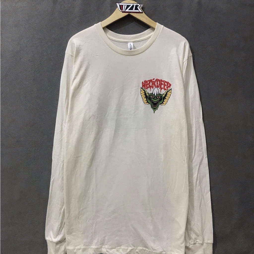 Longsleeve Band Official NECK DEEP - GREMLINS NATURAL Original