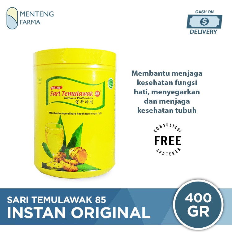 Sari Temulawak 85 Instan Original Toples 400 gr