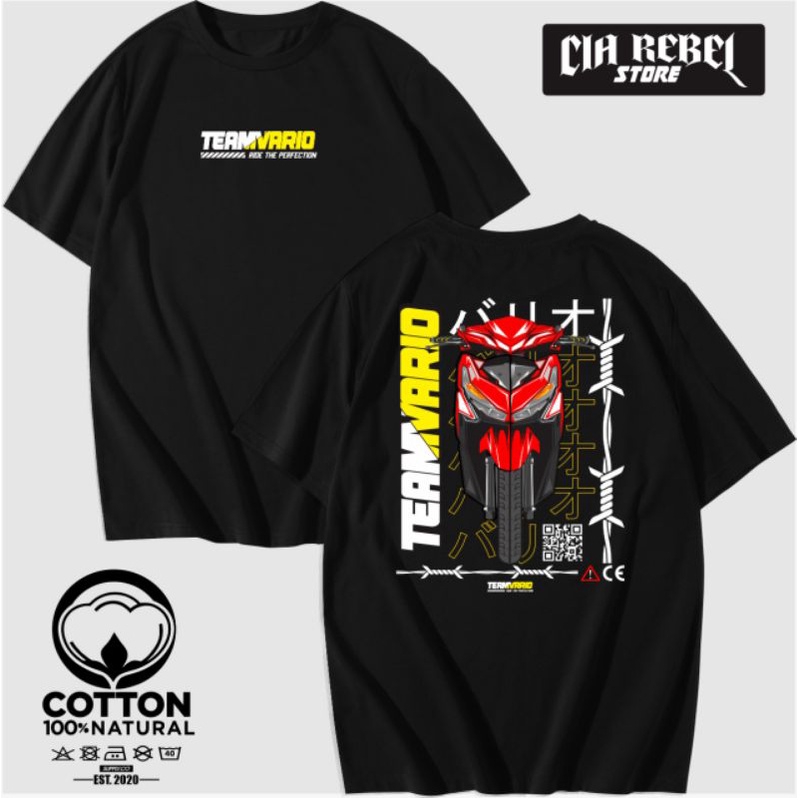 KAOS BAJU RACING TEAM VARIO TERLARIS KAOS HONDA VARIO CLUB - CIA REBEL