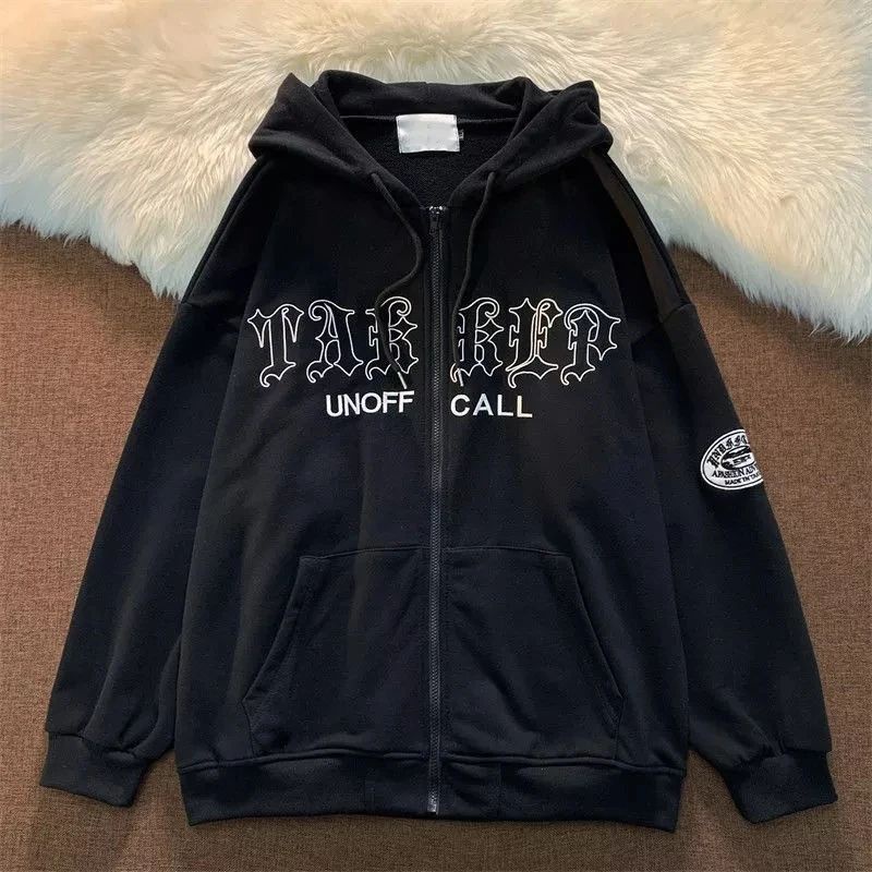 UNOFF Jaket Hoodie Zipper Unisex Pria Wanita Oversize | Sweatee Hoodie Jacket Zipper Korean Style