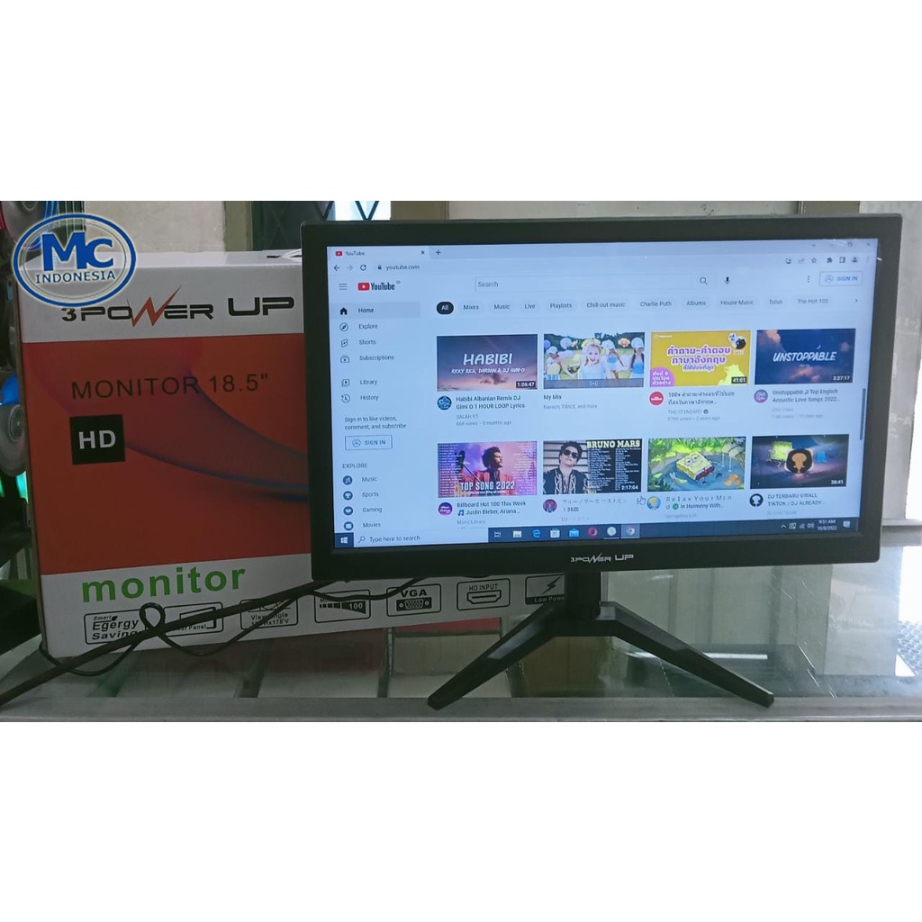 MONITOR PC LED POWER UP 18.5iNCH/19inch/20inch/22inch