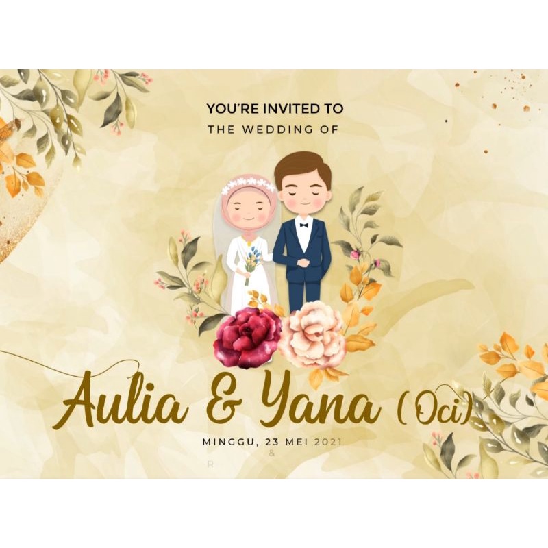 Undangan Video | Undangan Perkawinan Digital Video Premium | Undangan Perniakahan Digital | Undangan