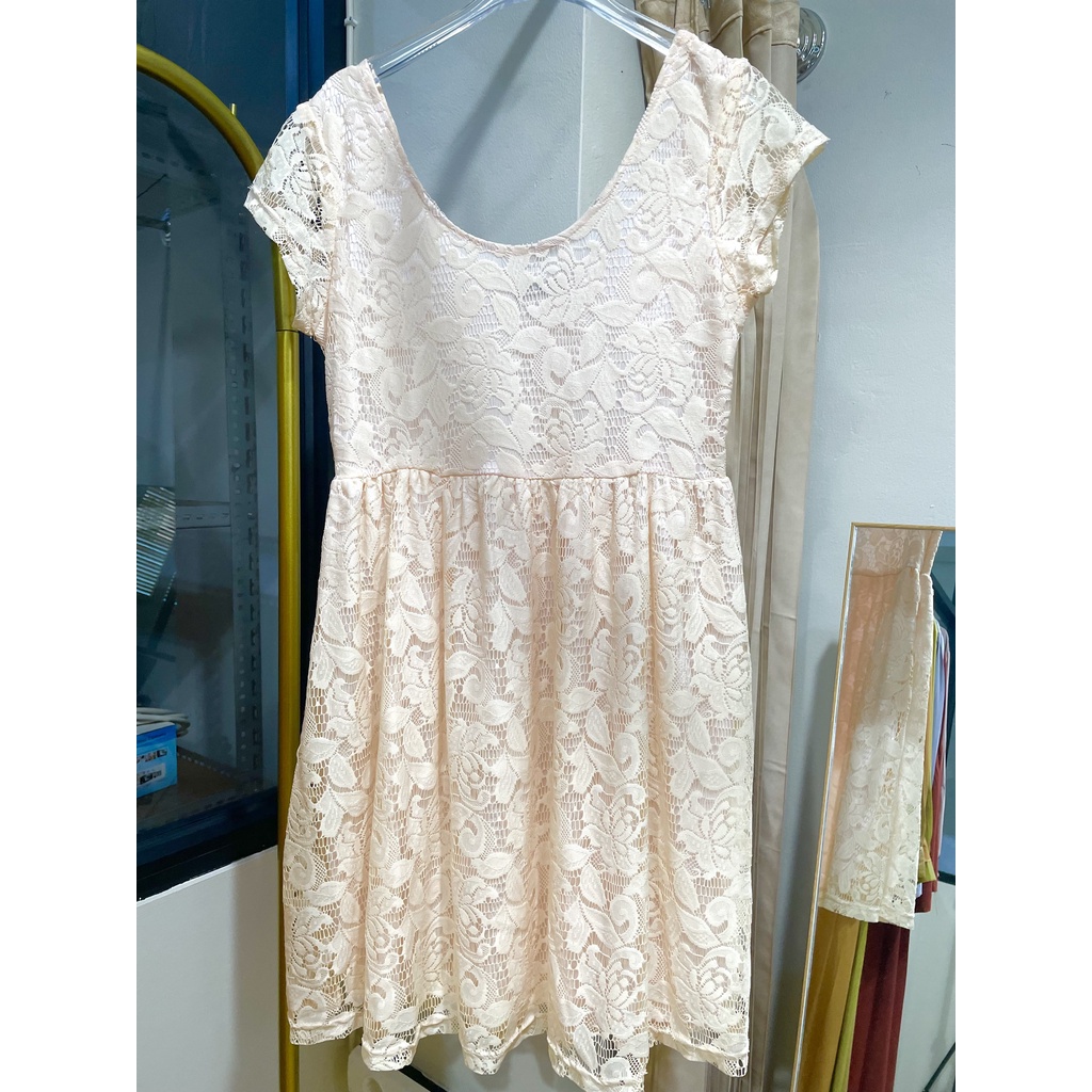Import BKK Bangkok Woman Brokat Dress Wanita Murah