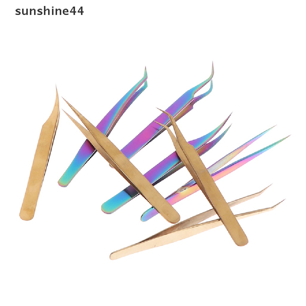 Sunshine 4pcs / Set Pinset Extension Bulu Mata Profesional Bunglon