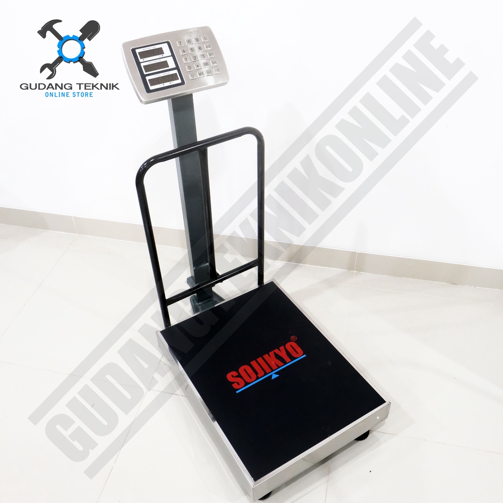 Timbangan Digital Duduk 300kg Rail SOJIKYO SSRG300 ACS / Timbangan Duduk Tiang 300 Kg SOJIKYO SSRG 300