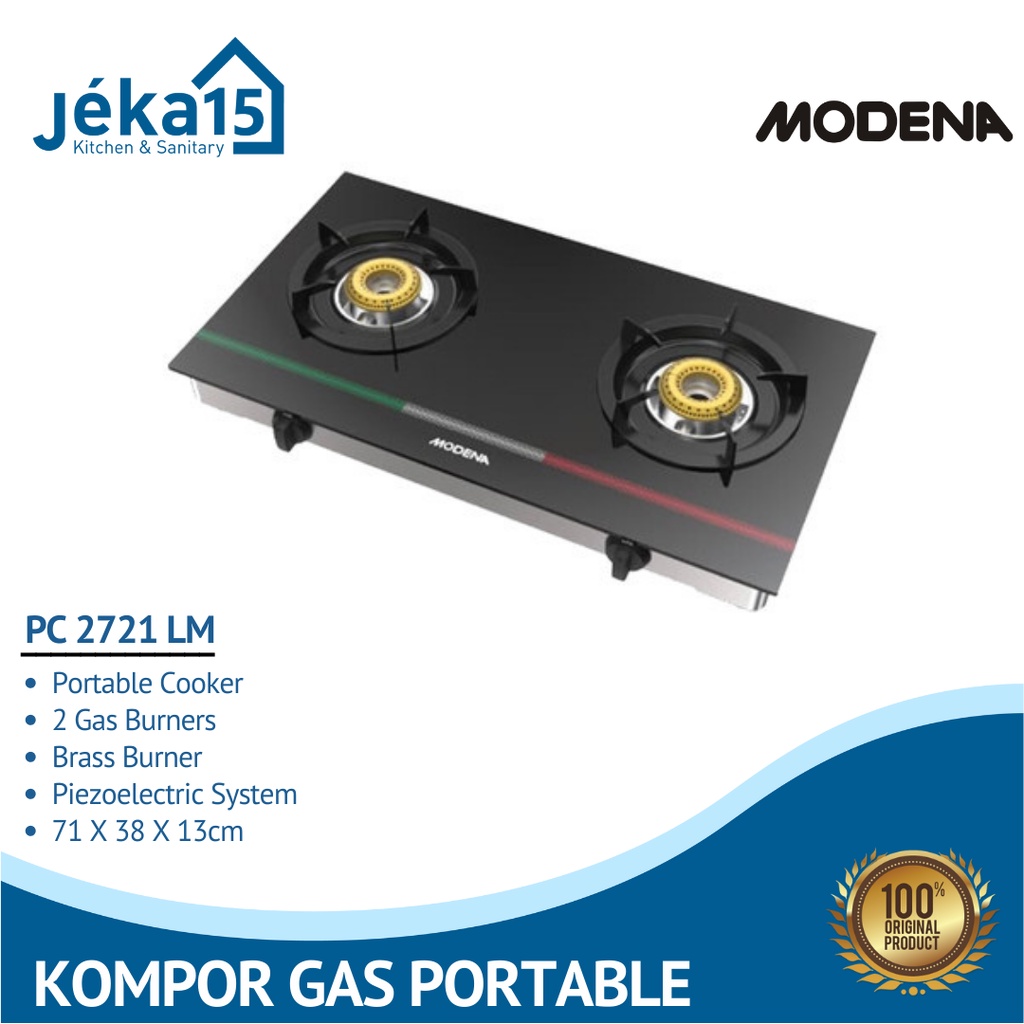 Kompor Gas Meja / Kompor Gas Portable /Cooker MODENA PC 2721 LM