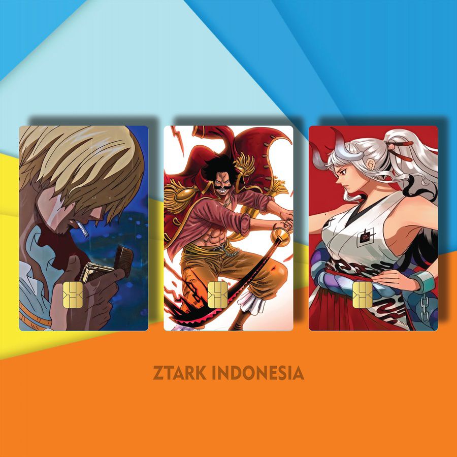 21-40 SKIN ATM ANIME ONE PIECE MONKEY D. LUFFY RORONOA ZORO LKLHO/GBRS3/ STIKER ATM ANIME ONE PIECE 