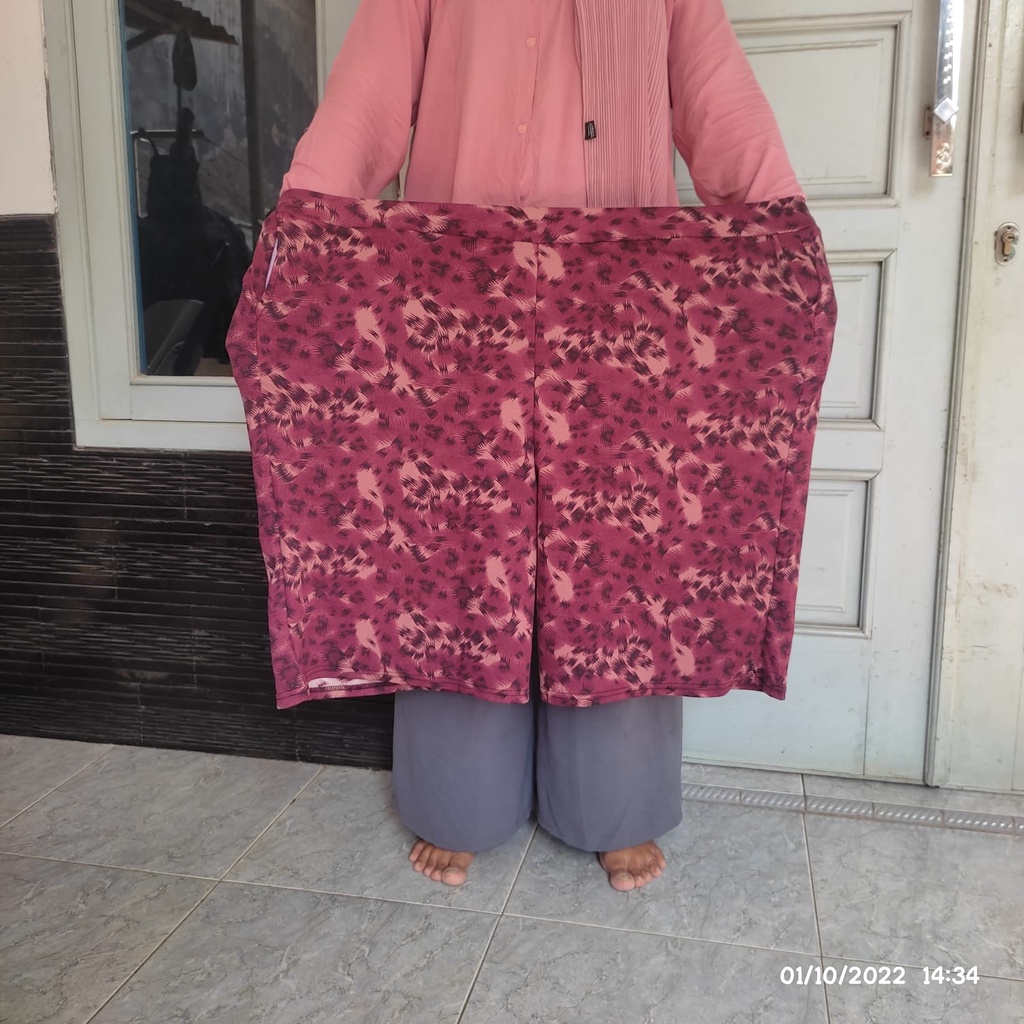 kulot pendek super jumbo motif etnik muat BB 90Kg