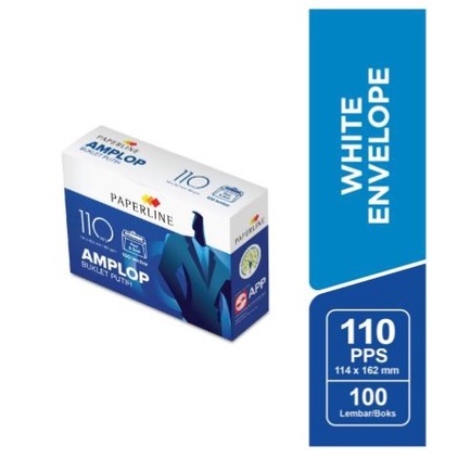 

Dijual Amplop Paperline 110 Pps Per Pak / Box / Dus (100 Lembar) Sale!!!